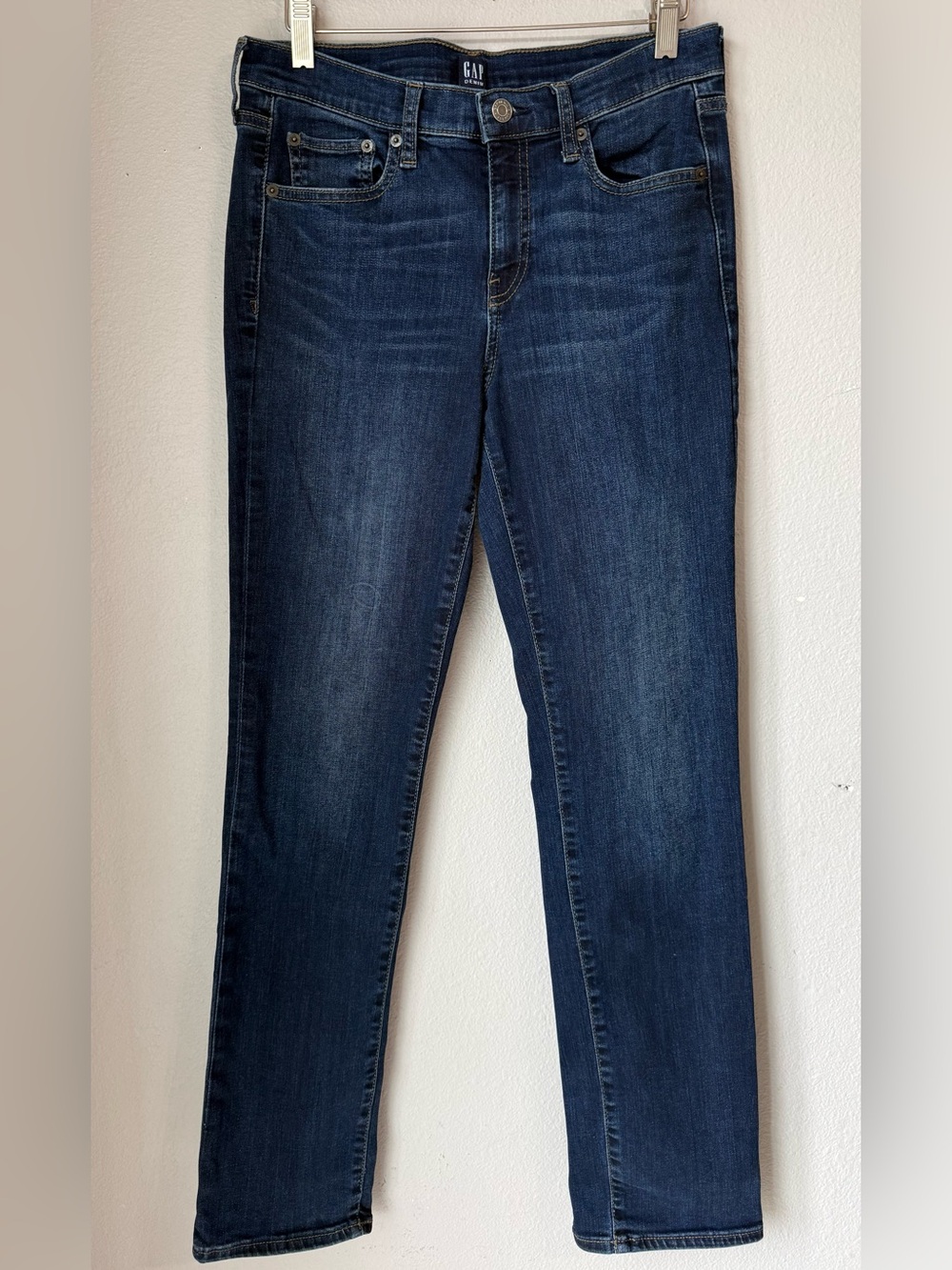 Gap Denim Classic Straight Dark Blue Faded Women’s Jeans Size 29 Regular